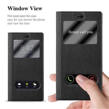 Huawei P8 lommebokdeksel cover (svart)