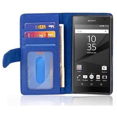 Sony Xperia Z5 COMPACT lommebokdeksel case (blå)