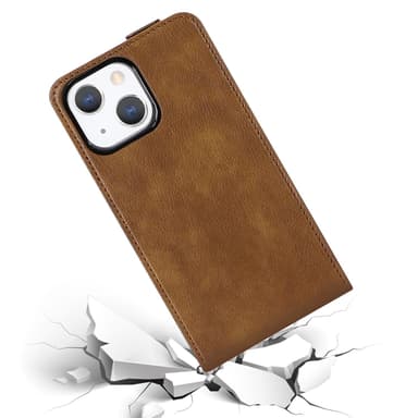 iPhone 13 Deksel Flip Case (brun)
