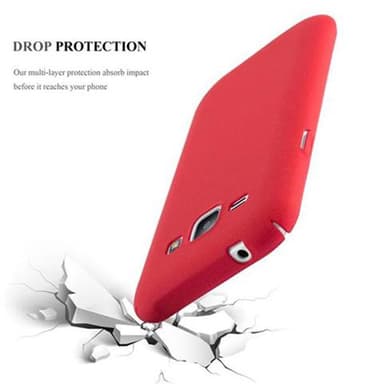 Samsung Galaxy J1 2015 Hardt Deksel Cover (rød)