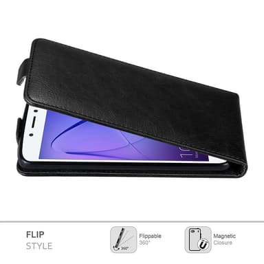 Honor 6A deksel flip cover (svart)