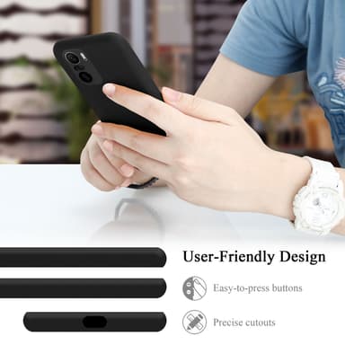 Xiaomi Mi 11i / POCO F3 silikondeksel case (svart)