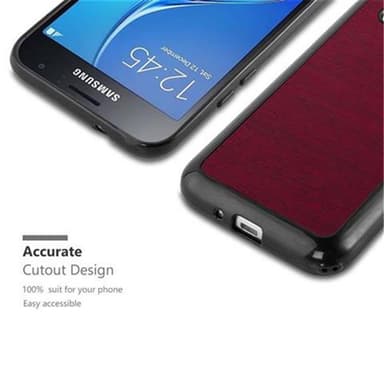 Samsung Galaxy J1 2016 Deksel Case Cover (rød)