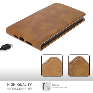 iPhone 13 Deksel Flip Case (brun)