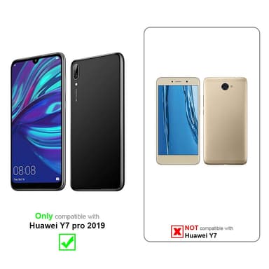 Deksel Huawei Y7 PRO 2019 Veske (Svart)