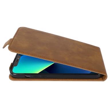 iPhone 13 Deksel Flip Case (brun)