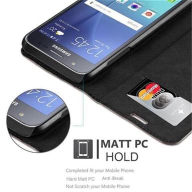 Samsung Galaxy J5 2015 lommebokdeksel case (brun)
