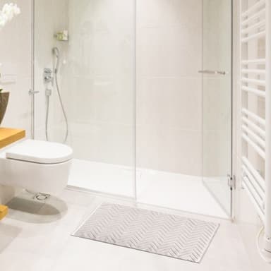 Badematte Dusjmatte (lys grå)
