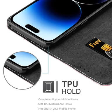 iPhone 14 PRO MAX Deksel Case Cover (rosa)