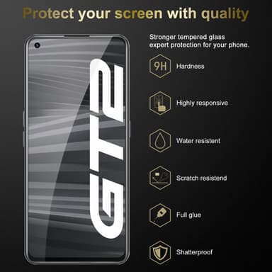 Realme GT 2 / GT Neo 2 3x Skjermbeskytter Skärmskydd
