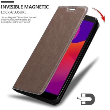 Honor 9S / Huawei Y5P lommebokdeksel case (brun)