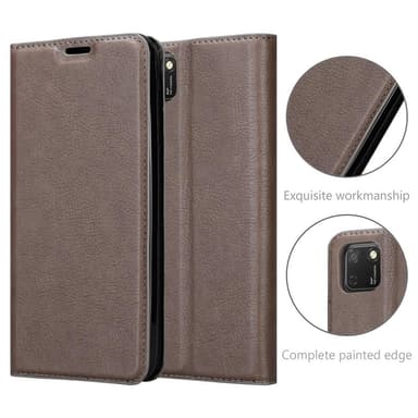 Honor 9S / Huawei Y5P lommebokdeksel case (brun)
