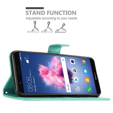 Huawei P SMART 2018 / Enjoy 7S lommebokdeksel Blomster