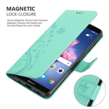 Huawei P SMART 2018 / Enjoy 7S lommebokdeksel Blomster