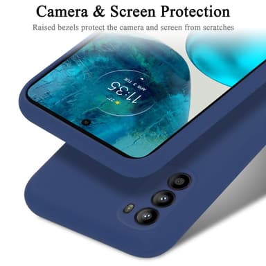 Motorola MOTO G52 4G / G82 5G silikondeksel case (blå)