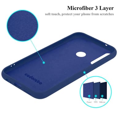 Huawei P40 LITE E silikondeksel case (blå)