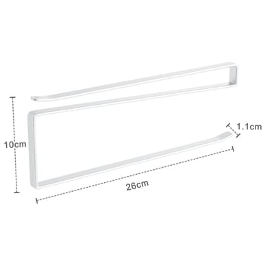 2x Papirrullholder Papirrullholder (hvit)