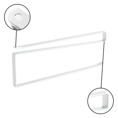 2x Papirrullholder Papirrullholder (hvit)