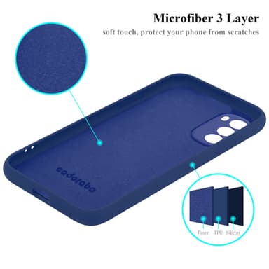Motorola MOTO G52 4G / G82 5G silikondeksel case (blå)