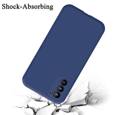 Motorola MOTO G52 4G / G82 5G silikondeksel case (blå)