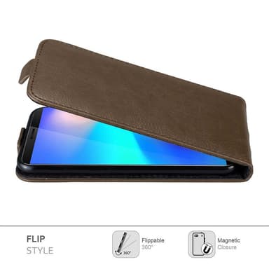 Cubot J3 PRO deksel flip cover (brun)