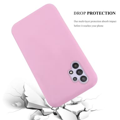 Deksel Samsung Galaxy A32 5G Silikon cover (rosa)