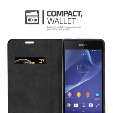 Sony Xperia Z2 COMPACT lommebokdeksel case (rød)