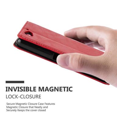 Sony Xperia Z2 COMPACT lommebokdeksel case (rød)