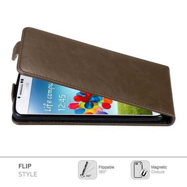 Samsung Galaxy S4 deksel flip cover (brun)