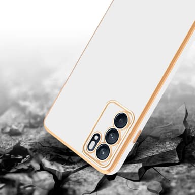 Oppo Reno6 5G silikondeksel case (Hvit)