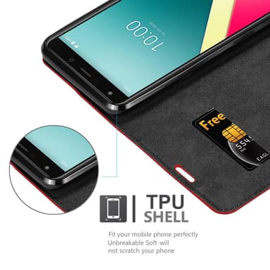 WIKO Y61 lommebokdeksel case (rød)