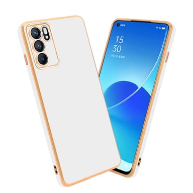 Oppo Reno6 5G silikondeksel case (Hvit)
