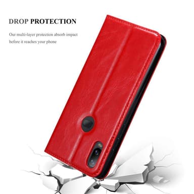 Samsung Galaxy A6s lommebokdeksel case (rød)