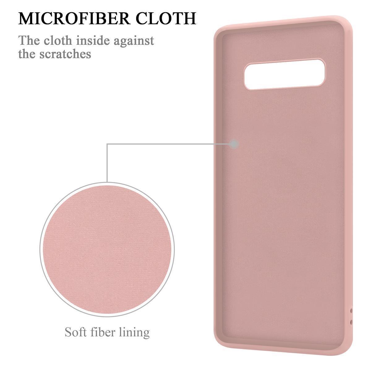 Deksel Samsung Galaxy S10 PLUS Ring Case (rosa)