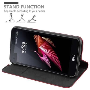 LG X SCREEN lommebokdeksel case (rød)