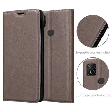 Xiaomi RedMi 9C lommebokdeksel case (brun)