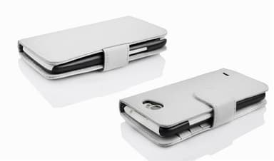 LG L70 (1. SIM) lommebokdeksel case (hvit)