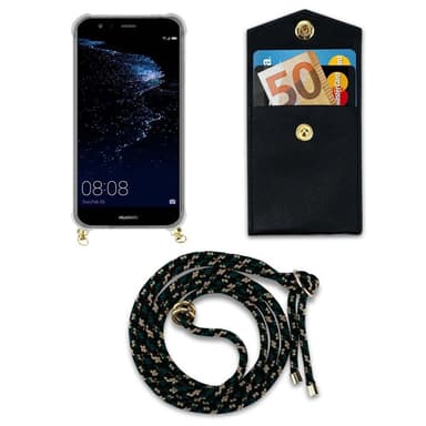 Huawei P10 LITE Deksel med Halskjede (brun)