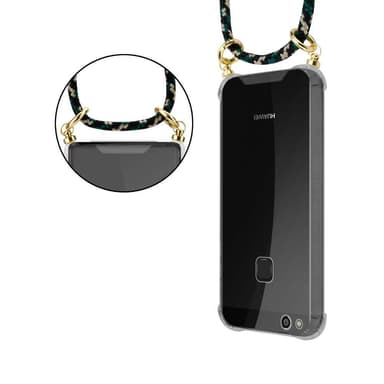 Huawei P10 LITE Deksel med Halskjede (brun)