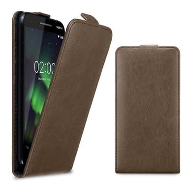 Nokia 2.1 deksel flip cover (brun)