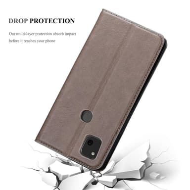 Google PIXEL 4A lommebokdeksel case (brun)