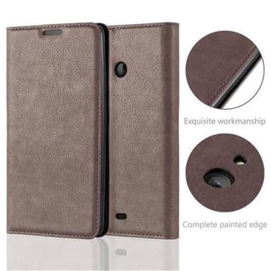 Nokia Lumia 540 lommebokdeksel case (brun)