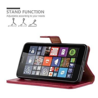 Nokia Lumia 640 lommebokdeksel etui (rød)