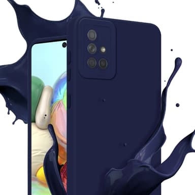 Samsung Galaxy A71 4G Deksel case (blå)
