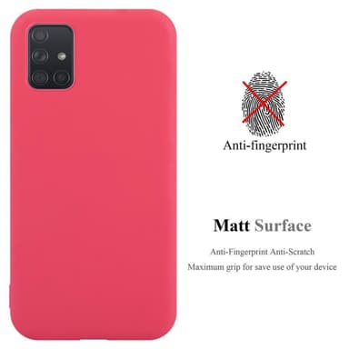 Deksel Samsung Galaxy A51 4G / M40s Silikon cover (rød)