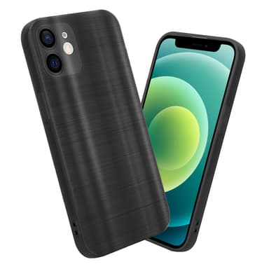 iPhone 12 MINI Silikondeksel Beskyttelse (svart)