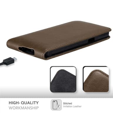 Samsung Galaxy A5 2015 deksel flip cover (brun)