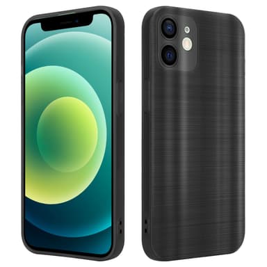 iPhone 12 MINI Silikondeksel Beskyttelse (svart)