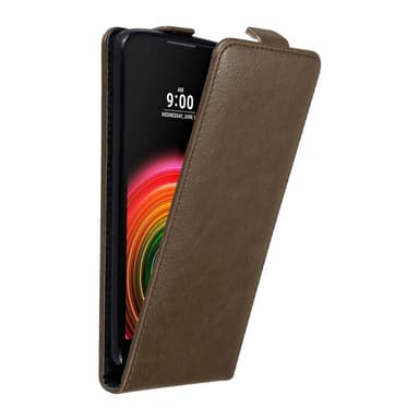 LG X POWER deksel flip cover (brun)