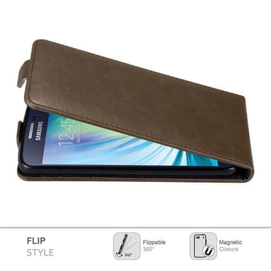Samsung Galaxy A5 2015 deksel flip cover (brun)